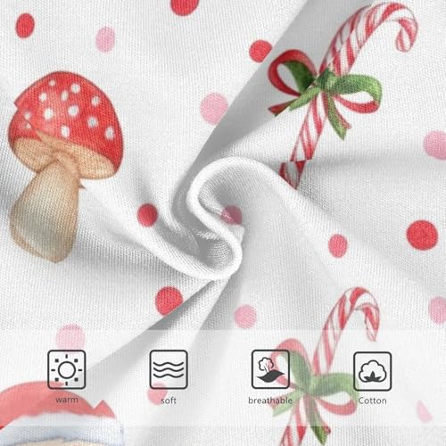 Christmas Mushroom Polka Dots Girl Panties Cute Toddler Underwear Custom Cotton Bright Briefs Underpants 2t3