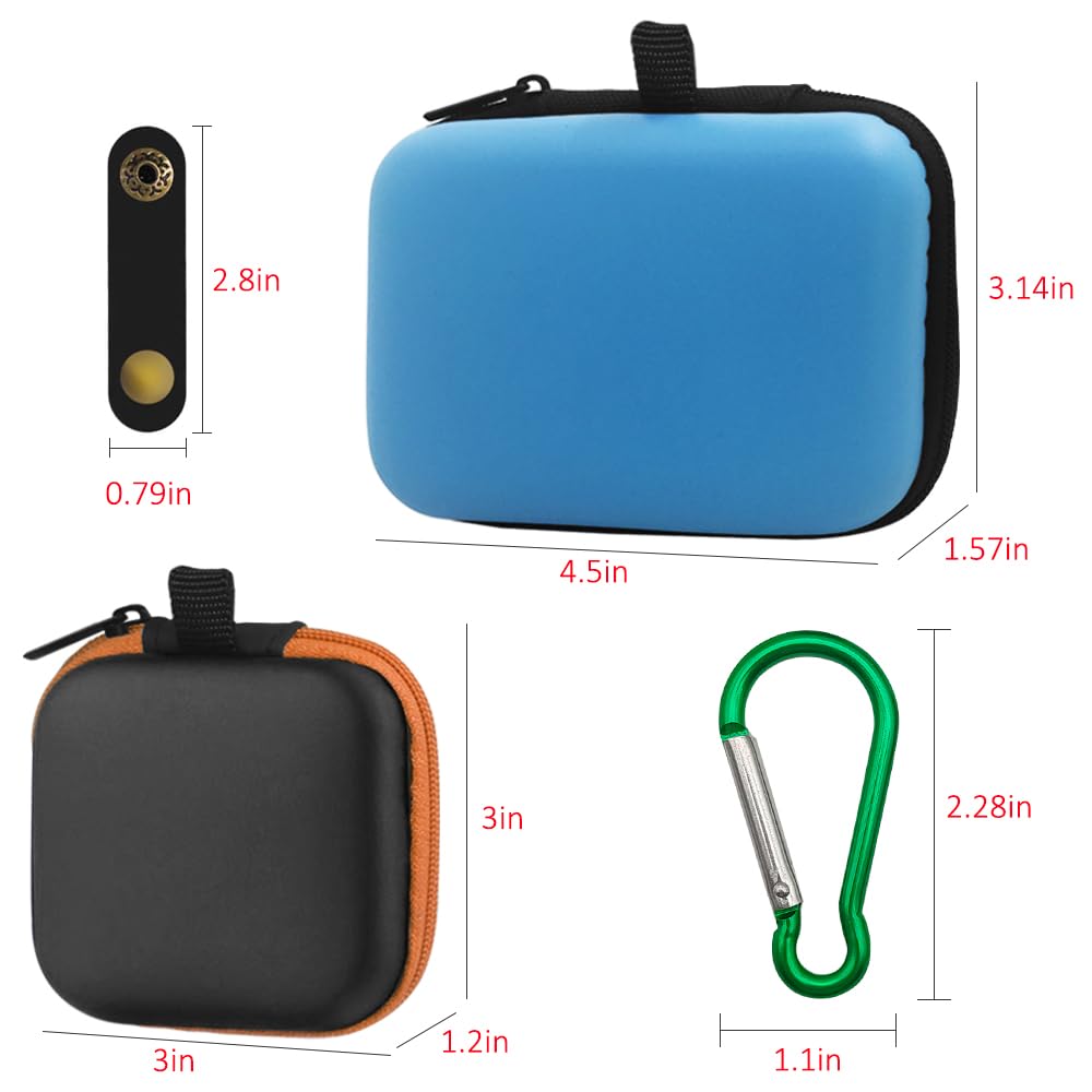 4 Pièces Mini Carré Étui De Rangement Pour Écouteurs, Pour Écouteurs Intra Auriculaires, Avec