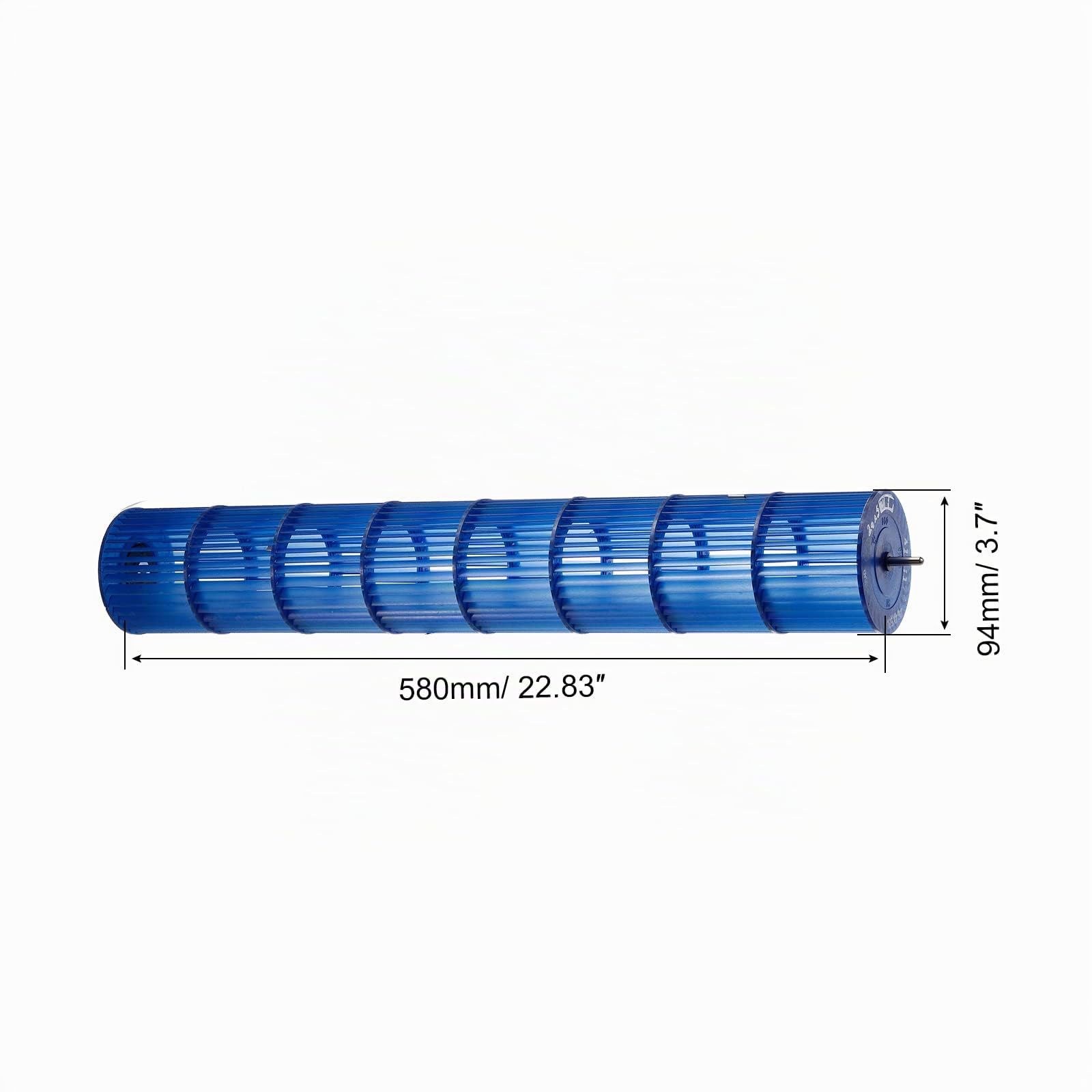 PATIKIL Ventola per condizionatore d'aria, 94 x 580 mm, fissaggio esterno, ventola di ricambio per camera AC, blu