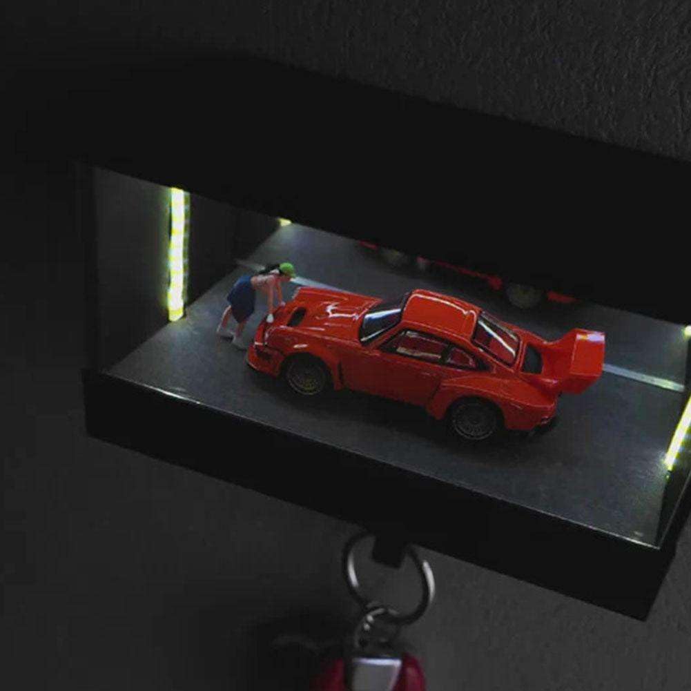 Amazon.co.jp: LEDインフィニティガレージキーホルダー 壁用 – 3D