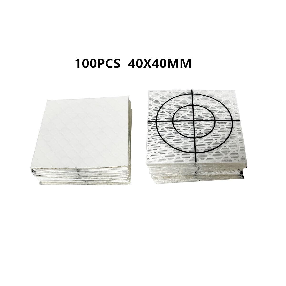 100PCS Reflector Sheet Reflective Tape Target Total Station 40X40MM (1.57X1.57
