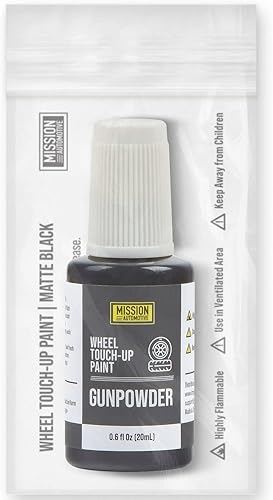 Miniatura 8 de Mission Automotive Pintura de llanta de coche gris pólvora (satén) para llantas Tesla – pintura de retoque de borde de pólvora se mezcla bien –