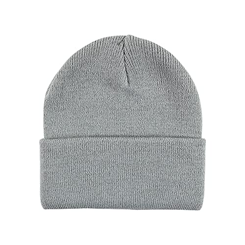 Hudson Baby Unisex Baby Knit Cuffed Beanie 3Pk, Heather Red Black, Infant Toddler #TOP2