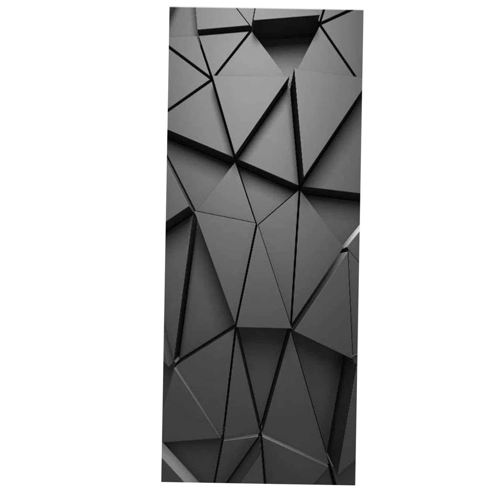 Stickers pour porte en PVC noir faciles à enlever : l'astuce pour rénover sans peindre