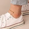 IEFWELL Heart Initial Anklets for Women, 14K Gold Filled Layered Ankle Bracelets Initial Anklet for Women Anklets with Initials Y
