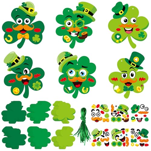 STEFORD 24 Pcs St. Patrick's Day Craft Kits for Kids,