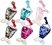 Porte Monnaie à Paillettes, 6 Pièces Sac De Sirène pour Enfants, Mini Queue de Sirène Sequins Sac, Sirène Decoration Anniversaire pour Les Enfants Petites Filles Cadeaux d'anniversaire de Sirène