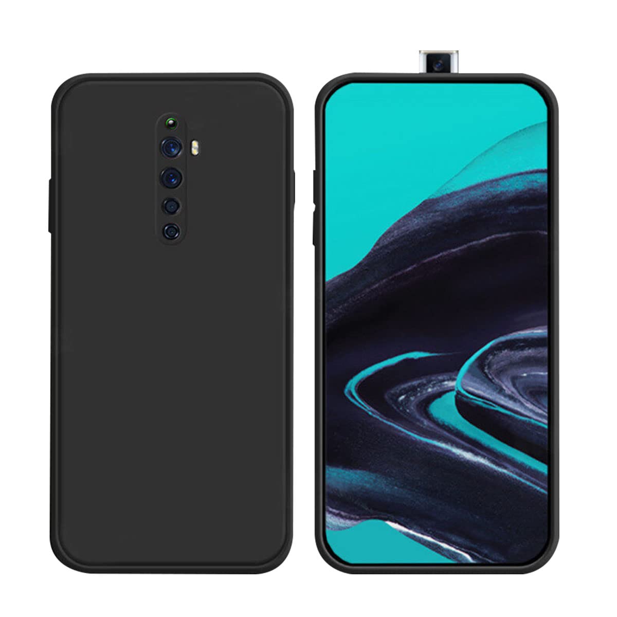LIRAMARK Silicone Soft Back Cover Case for Oppo Reno 2F/Reno 2Z (Black) (B0B3FDQ1D2) Amazon Price History, Amazon Price Tracker