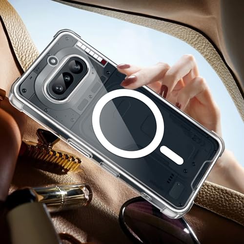 Image of A rtistque Clear Back Cover Case for Nothing Phone 4a 5G | Compatible with Mag-Safe | Premium Cover | Shockproof TPU Bumper | Slim Protective Design | Nothing Phone 4a Back Cover - Transparent