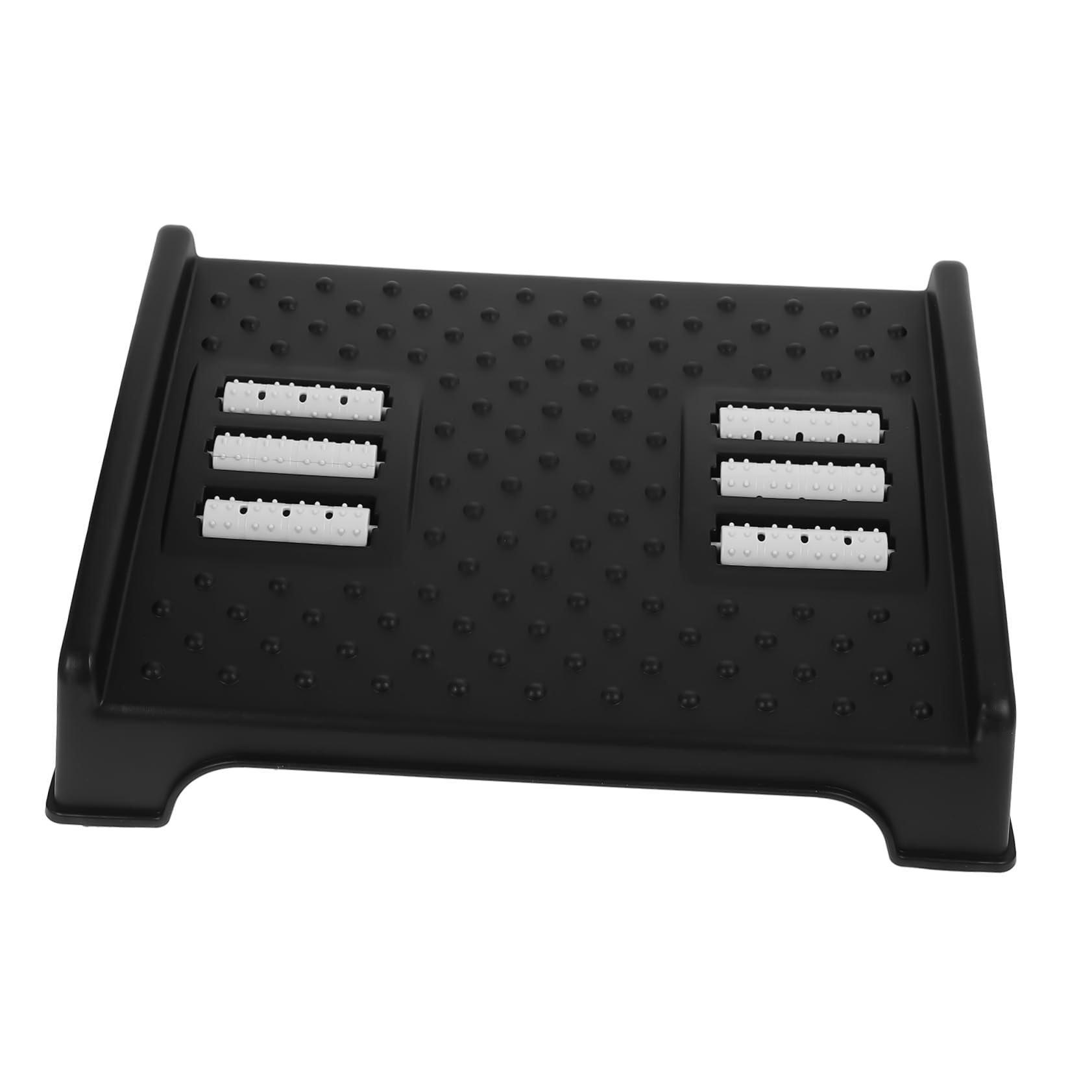 Sgabello Poggiapiedi da Ufficio in Plastica Nero, Ergonomico