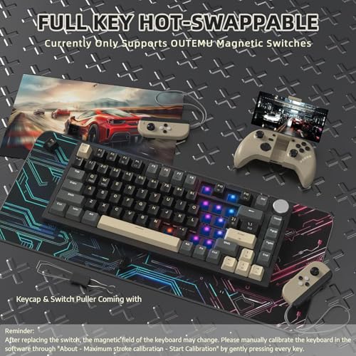 Clavier de jeu mécanique ATTACK SHARK K85 filaire 75% rétroéclairé RVB