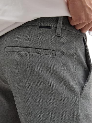 Tom Tailor Herren Jersey Travis Slim Fit Chino Hose, 35951 - Black White Birds Eye, 31/32 – Ansicht 6