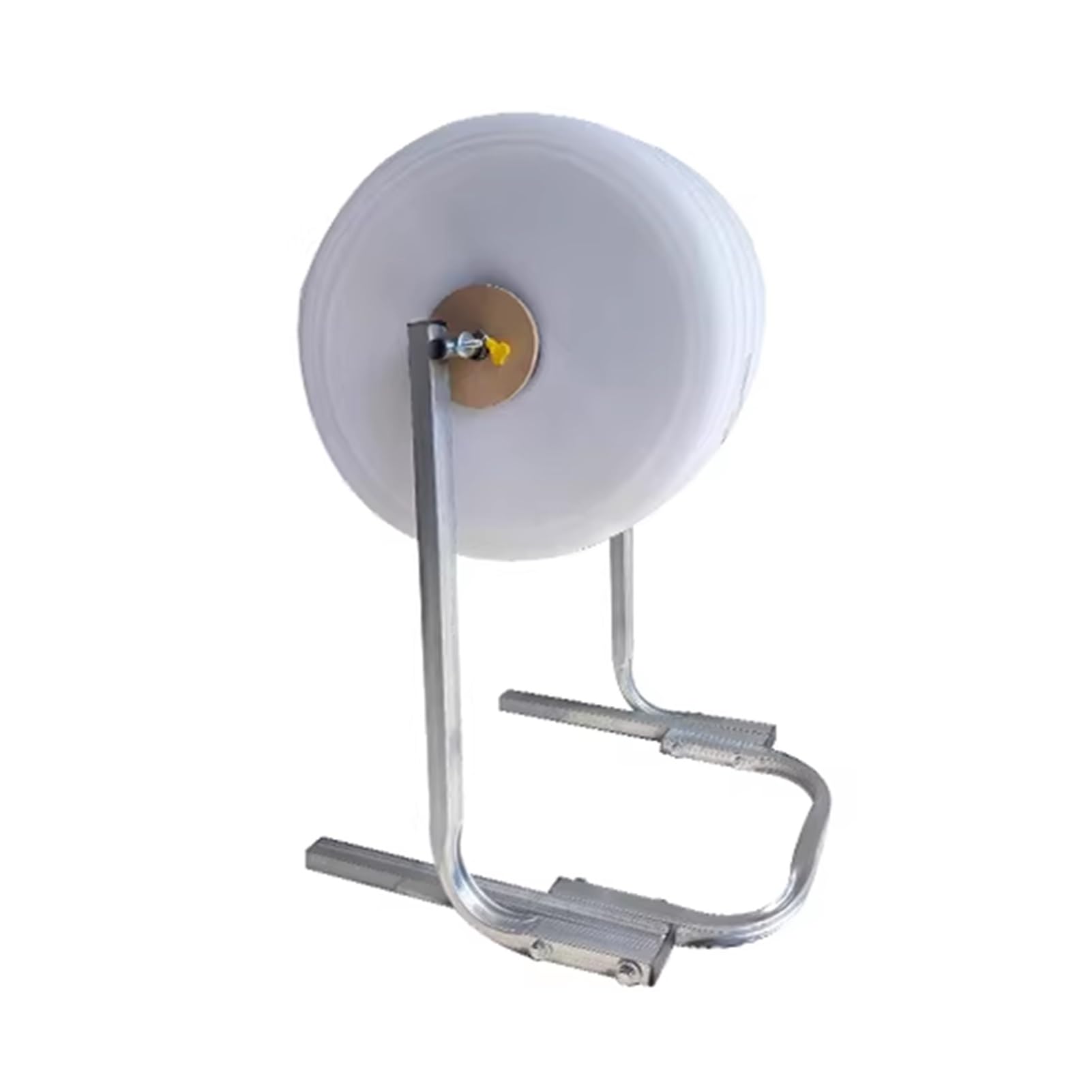 Soporte dispensador de rollo de burbujas, soporte de espuma manual de mesa, marco de tubo galvanizado con deflector de ancho ajustable, resistente, capacidad de 100 kg