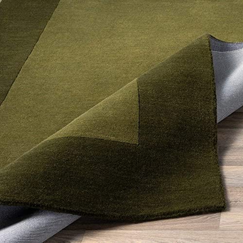 Image of Export Quality Handtufted Woolen Carpet for Living Room Bedroom & Hall - Color - Green - Size - 12 x 15 Feet