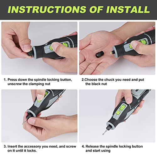 WORKPRO 12V Cordless Rotary Tool Kit