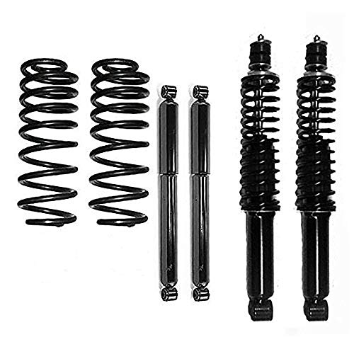 Detroit Axle Replacement for 4WD Front Struts & Rear Struts - AirBag to Coil Spring Conversion Kit Compatible with 1997-2002 Ford Expedition 4WD, 1998-2002 Lincoln Navigator 4WD - 6pc Set