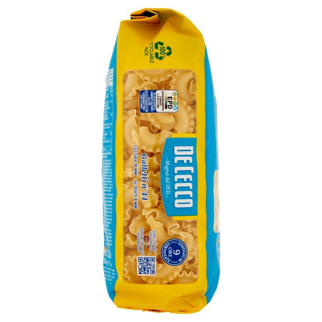 De Cecco Galletti N°44 500gr + Italian Gourmet Polpa 400g