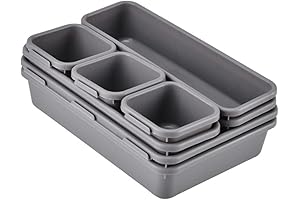 Kitchen Drawer Organizer Tray - Keep Your Things in Place with 8Pcs Drawer Organizers