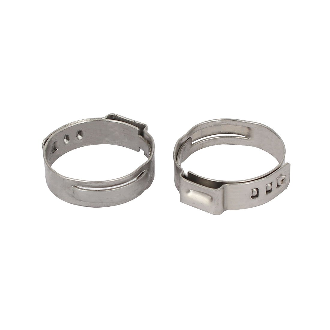 Aexit 19.4mm-22.6mm 304 Clamps Stainless Steel Adjustable Cable Pipe Tight Hose Strap Clamps Clamps 5pcs