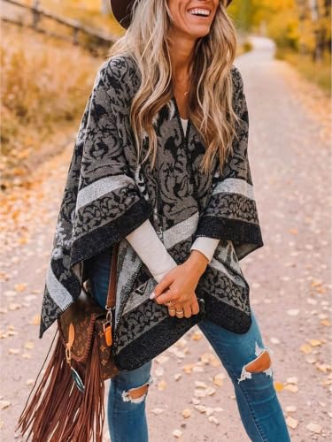 Image of Breezy Lane Shawl Wraps for Women Ponchos Ruana Wraps Cardigan