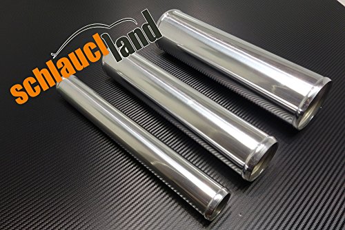 Schlauchland 30cm Edelstahl-Rohr AD 80mm poliert & gebördelt V2A rostfrei Edelstahlrohr Rundrohr *** Große Auswahl 13-200 mm Außendurchmesser