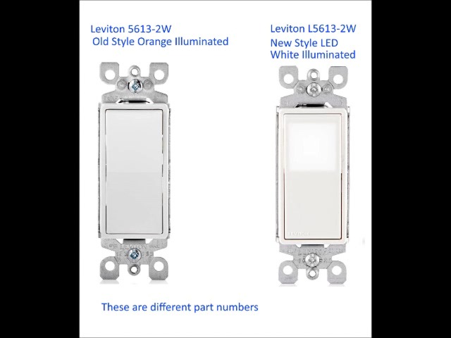 Leviton Switches Leviton 5613 2W 15 Amp, 120/277 Volt, Decora Rocker