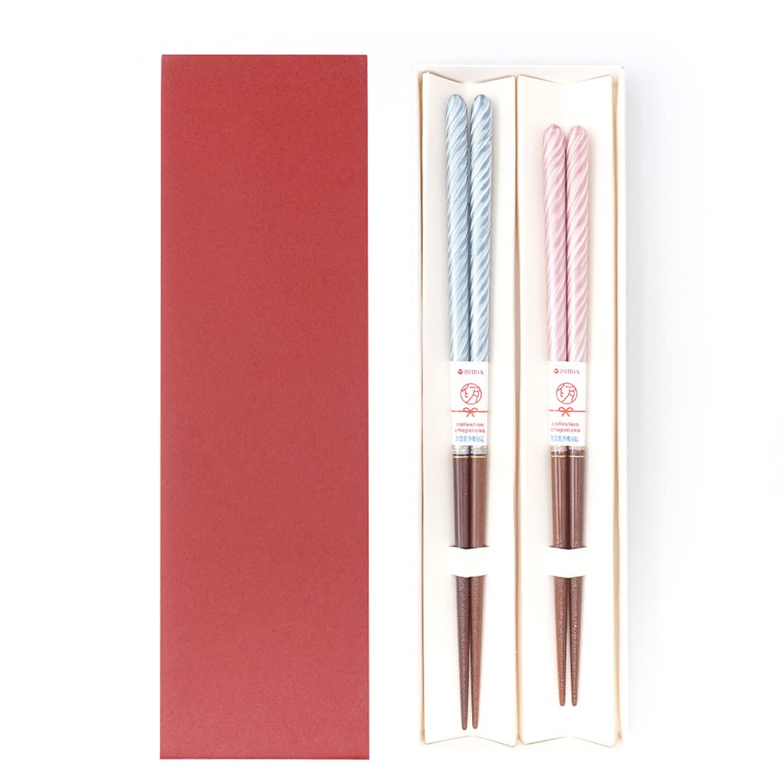 Japanese Couple Chopsticks Pair Wood Mirage Design Dishwasher Safe Japan