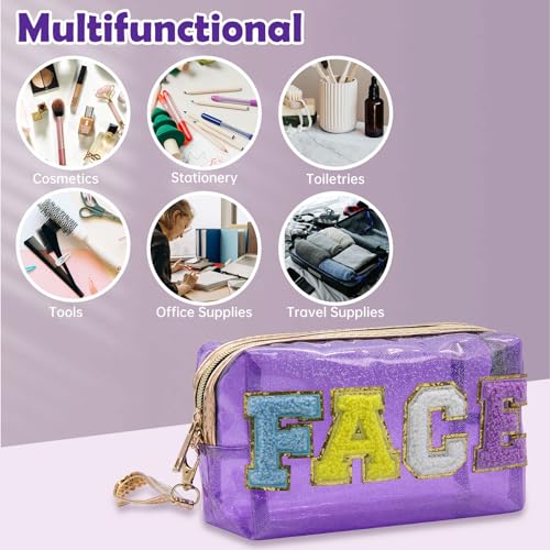Trousse de maquillage de voyage violette idéale pour vos weekends et déplacements - 5