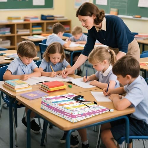 Rainbow Color Stripes Stars Tote Bag for Book Lovers Reusable Bags with Zipper Pocket for School Work Shopping4