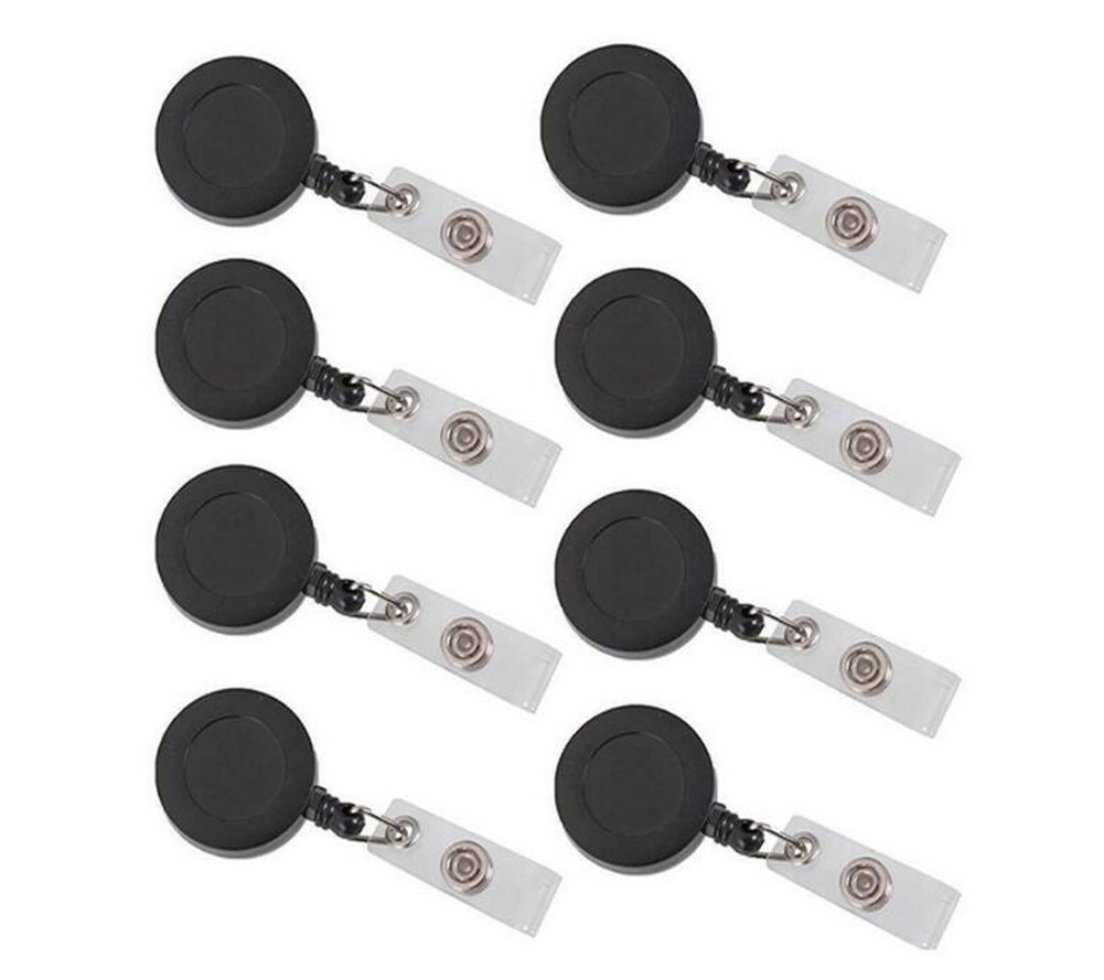 Buy 25pcs Black Retractable Reel Identity ID Badge Key Chest Card Name