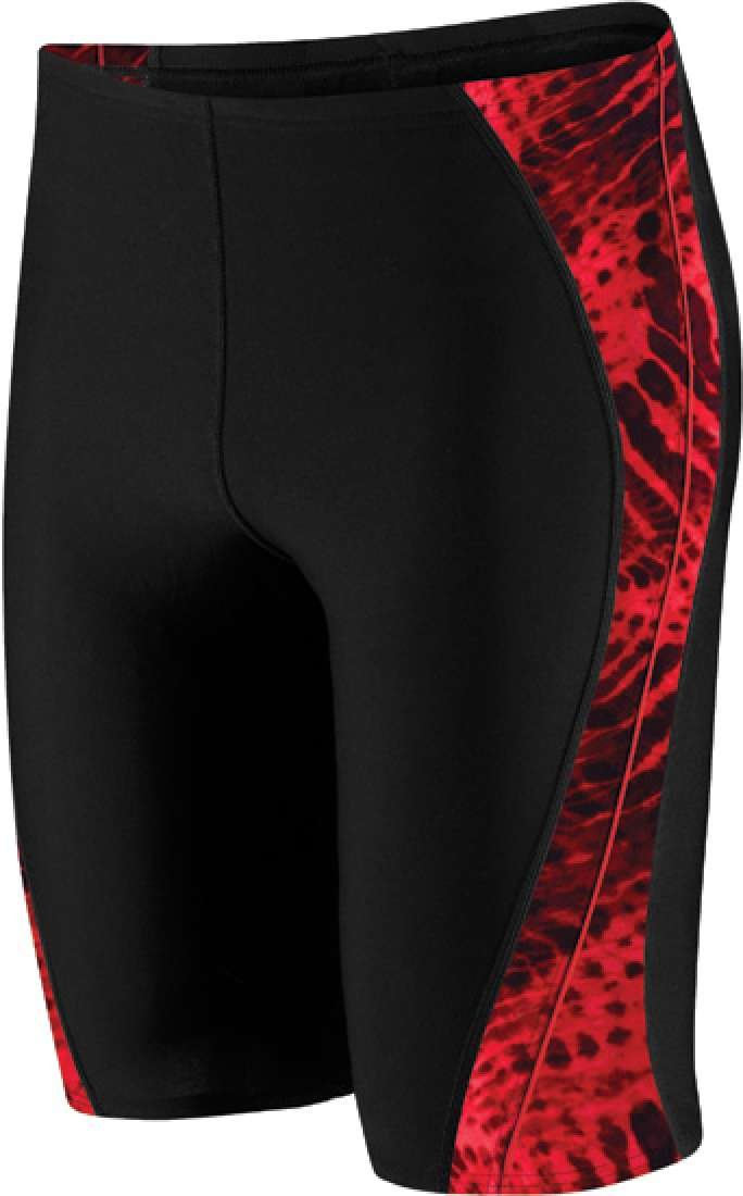 Speedo Men's Endurance+ Toxic Tie Dye Jammer Swimsuit