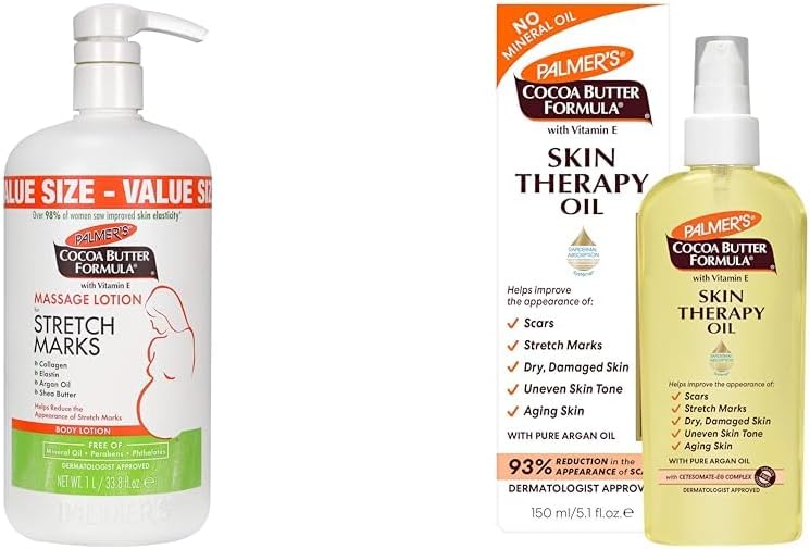 Palmer's Loção de Massagem e Óleo Corporal com Manteiga de Cacau e Vitamina E, 5,1 oz