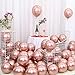 Palloncini Rosa Gold 100PZ 10 Pollici Palloncini Rosa Gold Metallizzato Palloncini Rosa Gold in Lattice per Compleanno Fidanzamento Matrimonio Feste Palloncino EXGOX