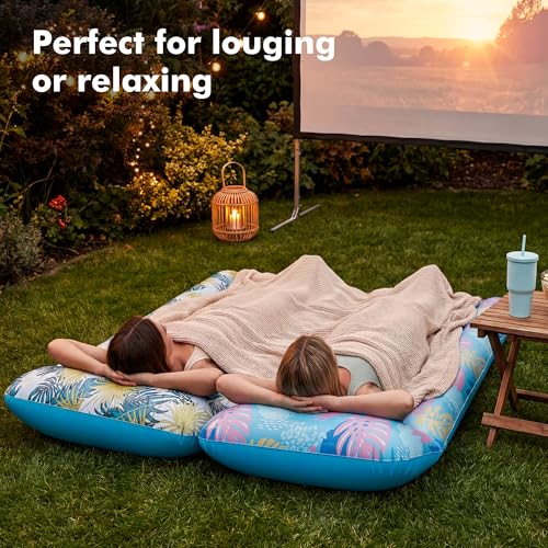 Image of Stonful 4 Pack Inflatable Pool Floats, Cooling Pool Rafts for Adults