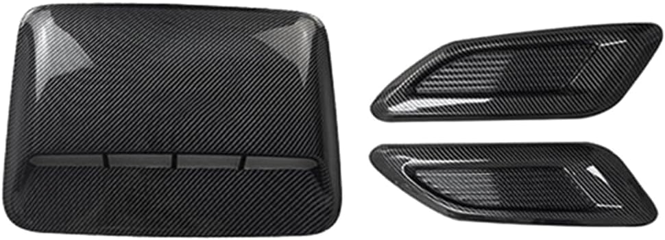Car Air Flow Intake Hood Scoop Vent Bonnet Decor Cover Center Side Air Outlet Hood Auto Exterior Accessories Universal A