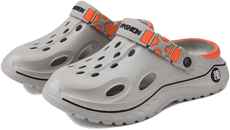 Qiucdzi Men’s Women’s Clogs Unisex Garden Shoes Mules with Arch Support Comfort Slip-on Outdoor Sandals Slippers for Work Beach Casual