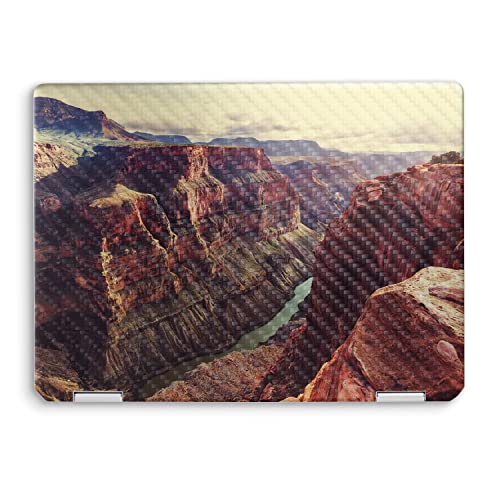 Image of MightySkins Carbon Fiber Skin Compatible with HP Spectre x360 14 inch (2022) Full Wrap Kit - Grand Canyon | Protective, Durable Textured Carbon Fiber Finish | Easy to Apply | Made in The USA