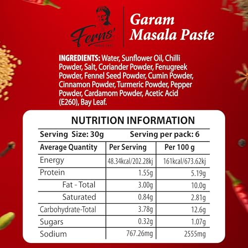 Image of FERNS' GRAM MASALA PASTE 190G| SUITABLE FOR VEG & NONVEG CURRIES|