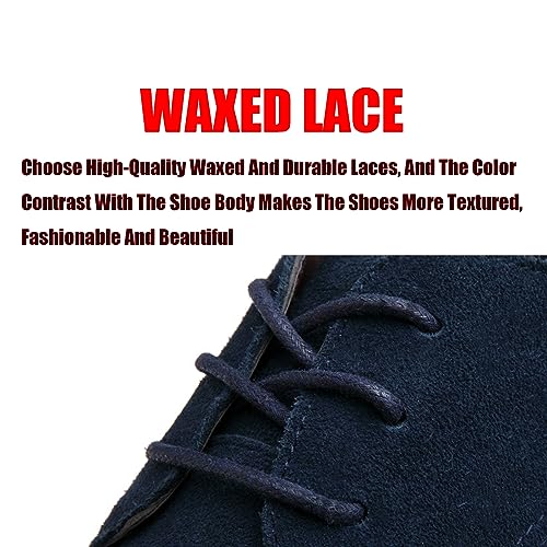 Image of Men's Suede Classic Oxfords Casual Lace Up Low-Top Dress Shoes British Business Wing Tip Formal Shoes
