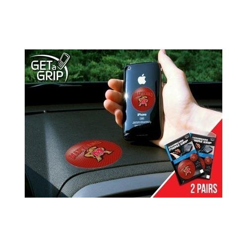 Get A Grip 13061 University of Maryland Terrapins Polymer Anti-Slip Phone Grip - 2 Pair