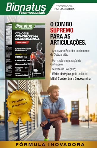 Colagen II Condroitina+glucosamina Bionatus 30 Comprimidos