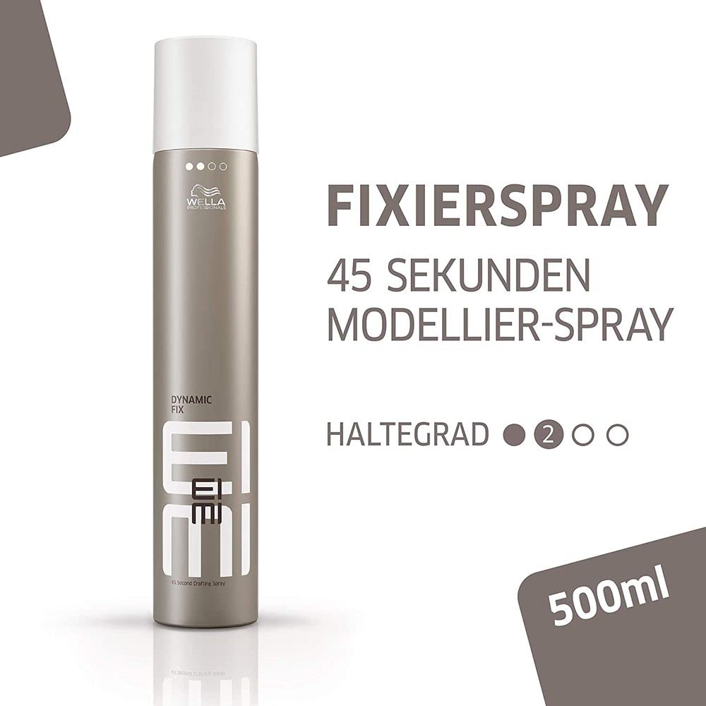 Wella Lakier do włosów Eimi Dynamic Fix-45 s, niemiecki produkt 3 x 500 ml