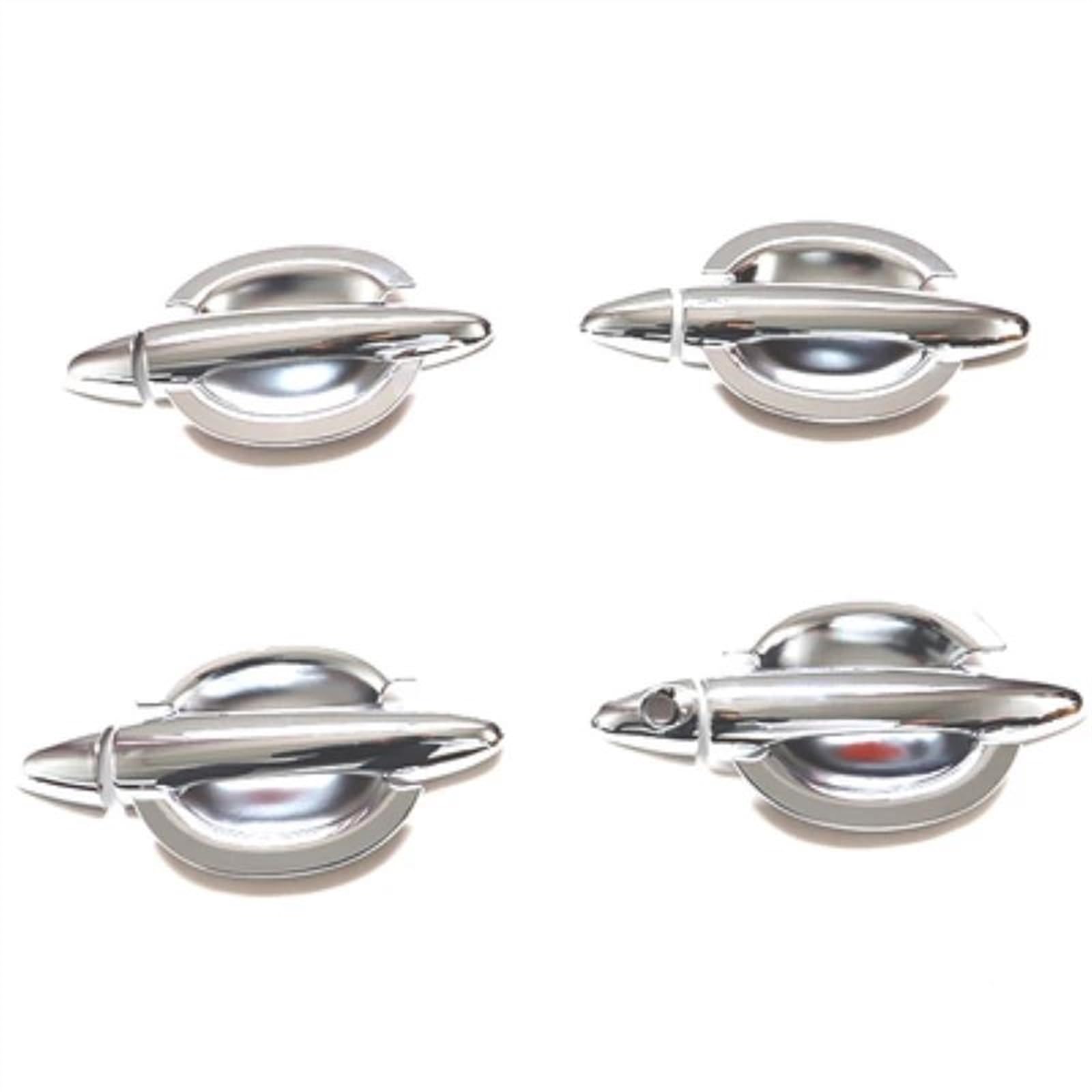 Slimes Silver 2 Abs Car External Door Handle Catch Cover For Hyundai Ix35 2010-2017 Exterior Bowl Protection Trim Sticker Protection(Silver 2)