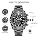 BENYAR Relojes Hombre Cronografo Analógico Movimiento de Cuarzo Impermeable Luminoso Fecha Reloj Pulsera Hombre Banda de Acero Inoxidable Negocios Casual Diseñador Relojes Elegante Regalo para Hombre Imagen de BENYAR Relojes Hombre Cronografo Analógico Movimiento de Cuarzo Impermeable Luminoso Fecha Reloj Pulsera Hombre Banda de Acero Inoxidable Negocios Casual Diseñador Relojes Elegante Regalo para Hombre