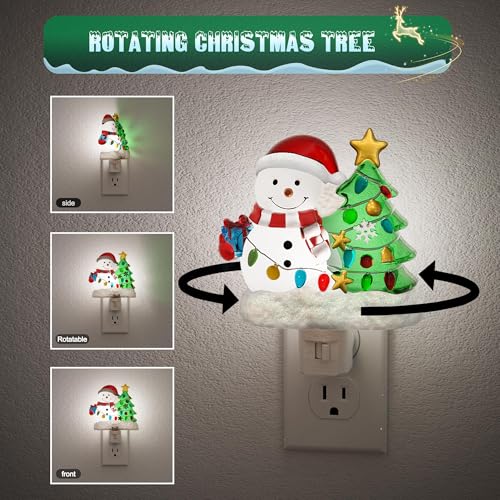 Image of JandCase Christmas Tree & Snowman Night Light