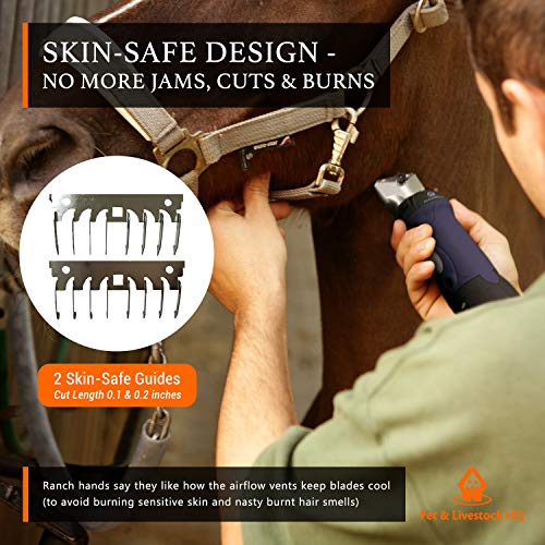 Professional Dog Grooming Clippers for Thick Coats - Dog Shears Heavy Duty Hair Kit - Large Dog Shaver Set - Pet Trimmer… - Image 5
