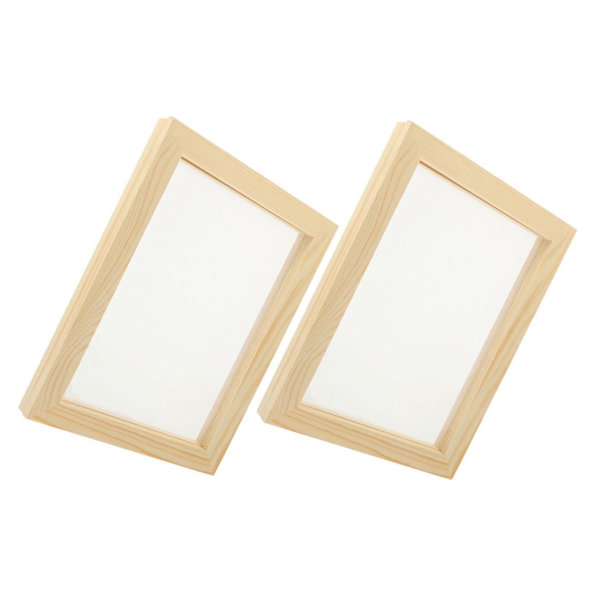 ERINGOGO Wooden Paper Making Screen Kit Sturdy Pine Craft Frame for Diy Paper Art for Beginners Professionals