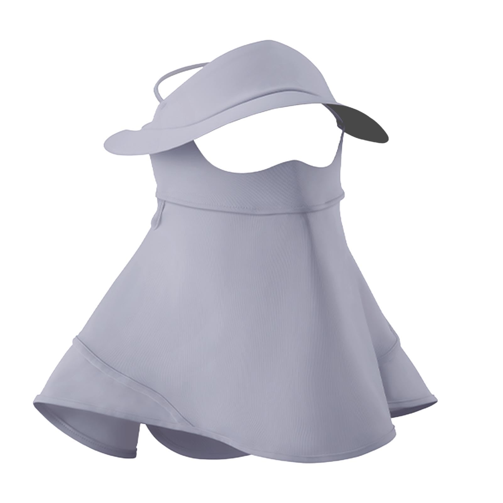 Imtrub Outdoor Sports Sunscreen ma-sk, Facial Sunscreen mas-k, ice Silk Cooling Feeling, Full face m-Ask face ma-sk, Neck Gaiter, UV Protection UPF50+ Light Gray