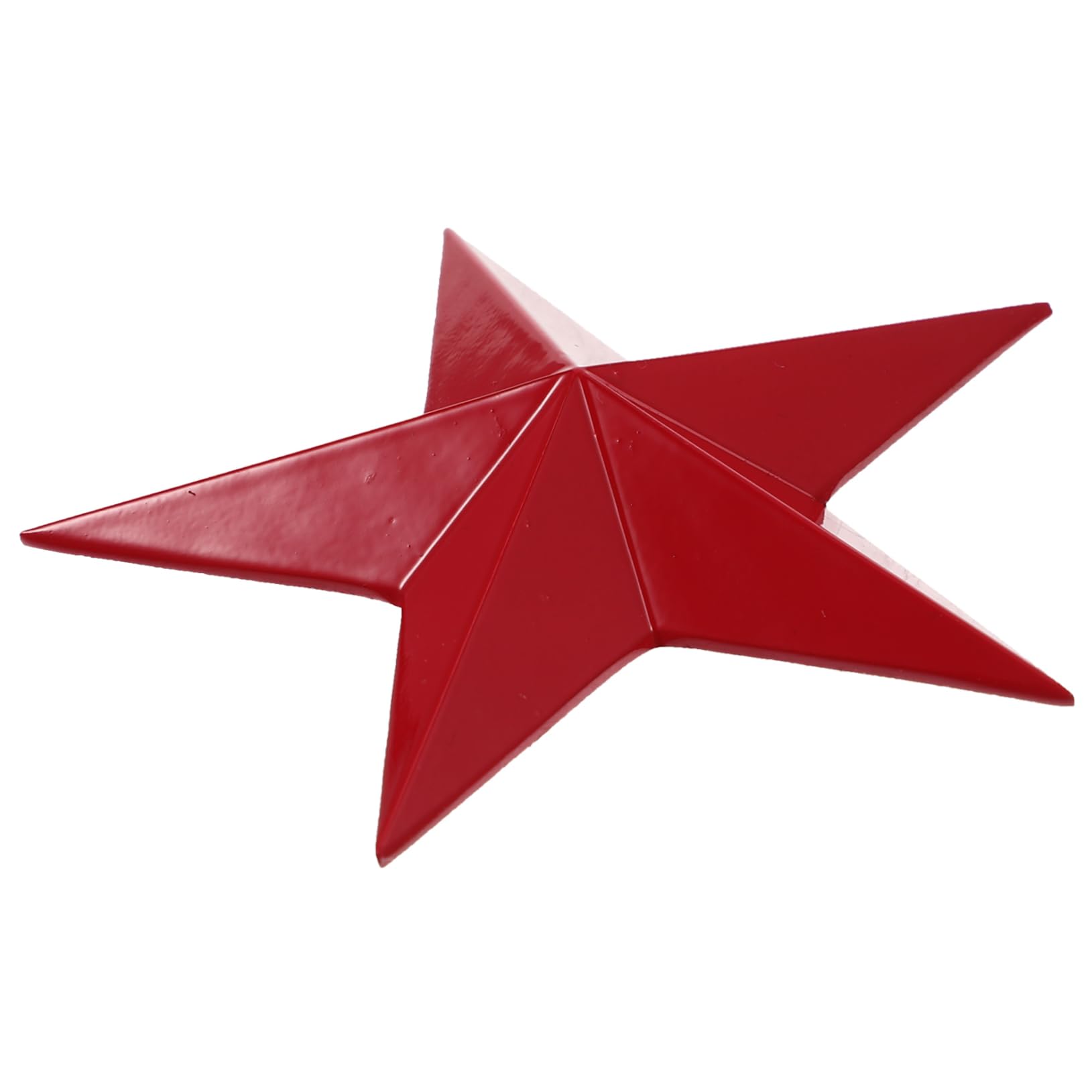 RORPOIR Pentagrama accesorio decorativo estrella de bricolaje escultura de pared de estrella medalla DIY estrella medalla exquisita estrella accesorios medalla Aleación de zinc rojo