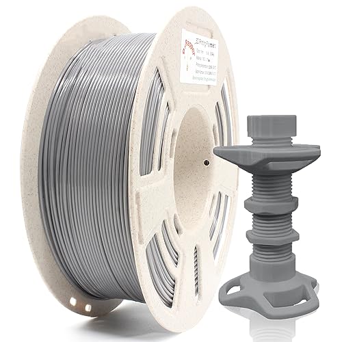 Image of RepRapper Easy-to-Print Gray PETG Filament for 3D Printer 1.75mm (+-0.03mm) 2.2lb (1kg), Stronger Toughness, Fit Most FDM Printers
